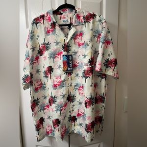 Men’s Uzzi Hawaiian shirt. Drift. Size XXL